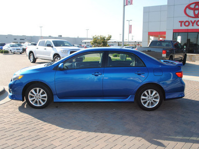 toyota corolla 2009 blue sedan s gasoline 4 cylinders front wheel drive automatic 76087