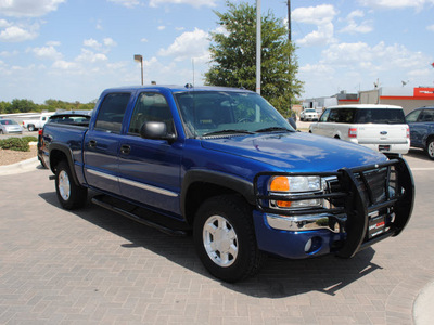 gmc sierra 1500 2004 blue slt gasoline 8 cylinders 4 wheel drive automatic 76087