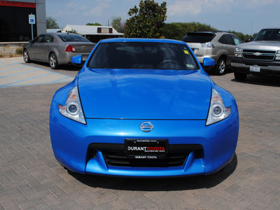 nissan 370z 2009 blue coupe gasoline 6 cylinders rear wheel drive automatic 76087