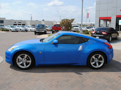 nissan 370z 2009 blue coupe gasoline 6 cylinders rear wheel drive automatic 76087