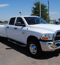 dodge ram pickup 3500 2010 white diesel 6 cylinders 4 wheel drive automatic 76087