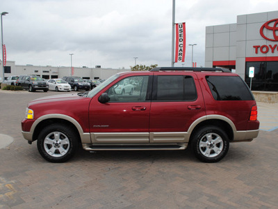 ford explorer 2005 red suv eddie bauer flex fuel 6 cylinders rear wheel drive automatic with overdrive 76087