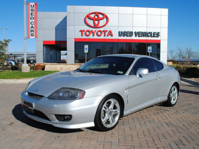 hyundai tiburon 2006 silver coupe gt gasoline 6 cylinders front wheel drive automatic 76087