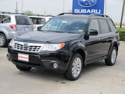 subaru forester 2012 black wagon 2 5x limited gasoline 4 cylinders all whee drive automatic with overdrive 77099