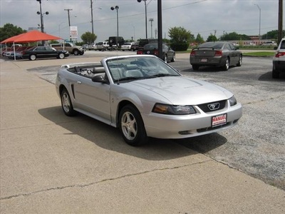 ford mustang 2003 silver deluxe gasoline 6 cylinders rear wheel drive automatic 75080