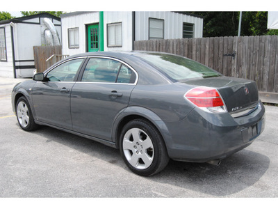 saturn aura 2009 gray sedan xe gasoline 4 cylinders front wheel drive autostick 77070