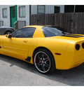 chevrolet corvette 2003 yellow coupe z06 gasoline 8 cylinders rear wheel drive 6 speed manual 77070