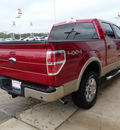 ford f 150 2009 dk  red lariat flex fuel 8 cylinders 4 wheel drive automatic 77802