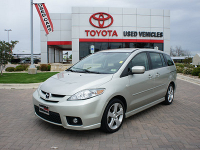 mazda mazda5 2007 silver van gasoline 4 cylinders front wheel drive automatic 76087