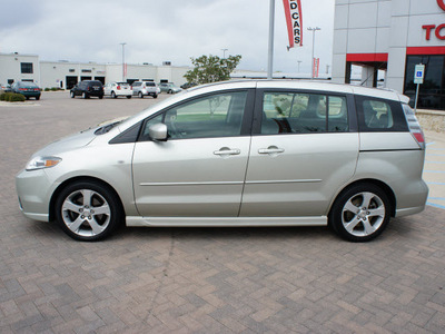 mazda mazda5 2007 silver van gasoline 4 cylinders front wheel drive automatic 76087