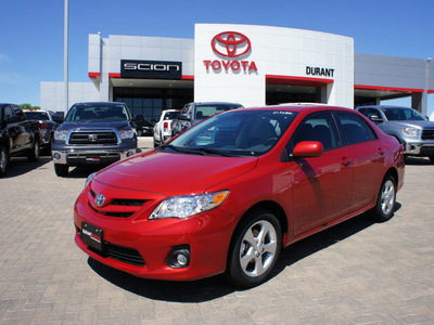 toyota corolla 2012 red sedan le gasoline 4 cylinders front wheel drive automatic 76087