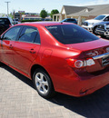toyota corolla 2012 red sedan le gasoline 4 cylinders front wheel drive automatic 76087