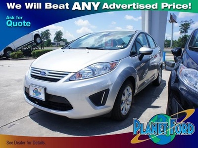 ford fiesta 2012 silver sedan se gasoline 4 cylinders 4 speed automatic 77338