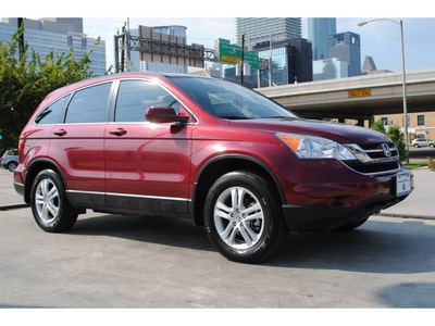 honda cr v 2011 red suv ex l gasoline 4 cylinders front wheel drive automatic 77002