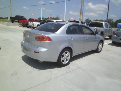 mitsubishi lancer 2008 silver sedan es gasoline 4 cylinders front wheel drive automatic 75503