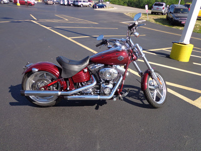 harley davidson fxcwc 2009 red rocker c 2 cylinders 6 speed 45342