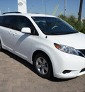 toyota sienna 2012 white van le 8 passenger gasoline 6 cylinders front wheel drive 6 speed automatic 76087