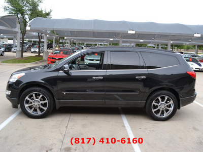 chevrolet traverse 2010 black suv ltz w navigation gasoline 6 cylinders front wheel drive automatic 76051