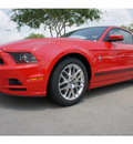 ford mustang 2013 red coupe premium gasoline 6 cylinders rear wheel drive automatic 77505