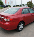 toyota corolla 2011 red sedan le gasoline 4 cylinders front wheel drive automatic 76087