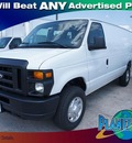 ford e series cargo 2012 white van e 350 sd flex fuel 8 cylinders rear wheel drive 4 speed automatic 77338