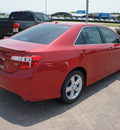 toyota camry 2012 red sedan se gasoline 4 cylinders front wheel drive 6 speed automatic 76087