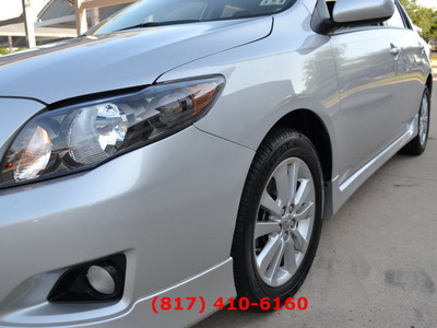 toyota corolla 2010 silver sedan s gasoline 4 cylinders front wheel drive automatic 76051