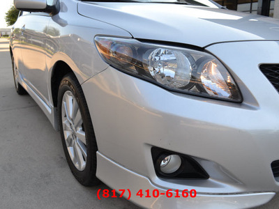 toyota corolla 2010 silver sedan s gasoline 4 cylinders front wheel drive automatic 76051