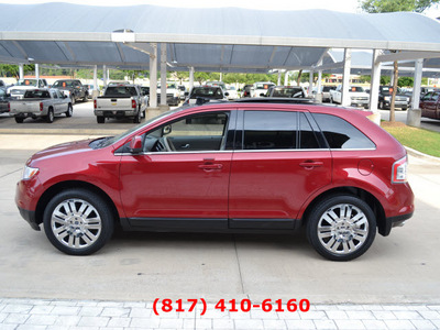 ford edge 2008 red suv limited w dvd gasoline 6 cylinders front wheel drive automatic 76051