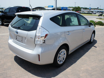 toyota prius v 2012 silver wagon three hybrid 4 cylinders front wheel drive cont  variable trans  76087