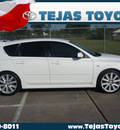 mazda mazdaspeed3 2009 white hatchback sport gasoline 4 cylinders front wheel drive 6 speed manual 77338