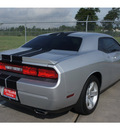 dodge challenger 2010 silver coupe r t gasoline 8 cylinders rear wheel drive 6 speed manual 77338