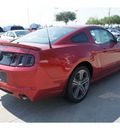 ford mustang 2013 red coupe premium gasoline 6 cylinders rear wheel drive automatic 77505