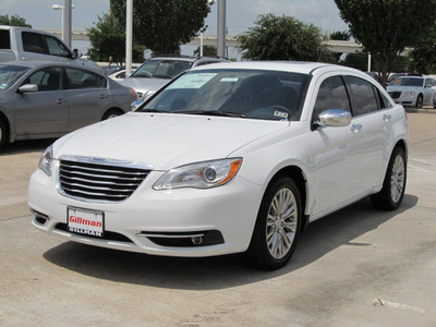 chrysler 200 2012 white sedan limited flex fuel 6 cylinders front wheel drive shiftable automatic 77099