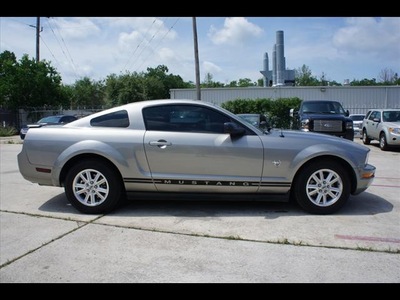ford mustang 2009 silver coupe gasoline 6 cylinders rear wheel drive not specified 77338