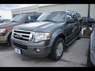 ford expedition el 2012 gray suv xlt flex fuel 8 cylinders 2 wheel drive 6 speed automatic 77338