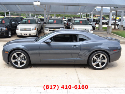 chevrolet camaro 2011 dk  gray coupe lt gasoline 6 cylinders rear wheel drive automatic 76051