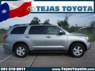 toyota sequoia 2011 silver suv sr5 gasoline 8 cylinders 2 wheel drive automatic 77338
