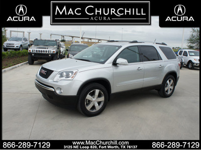 gmc acadia 2010 silver suv slt1 gasoline 6 cylinders front wheel drive automatic 76137