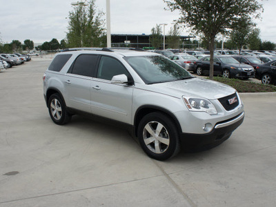 gmc acadia 2010 silver suv slt1 gasoline 6 cylinders front wheel drive automatic 76137