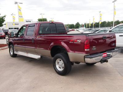 ford f 350 super duty 2004 red lariat diesel 8 cylinders 4 wheel drive automatic 77388