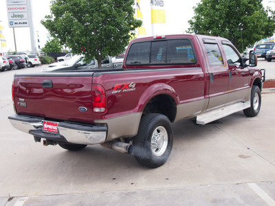 ford f 350 super duty 2004 red lariat diesel 8 cylinders 4 wheel drive automatic 77388