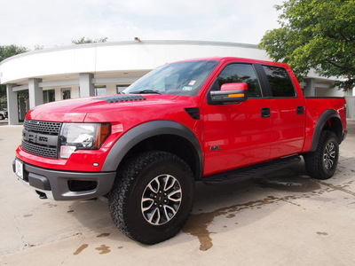 ford f 150 2012 red svt raptor gasoline 8 cylinders 4 wheel drive automatic 76011