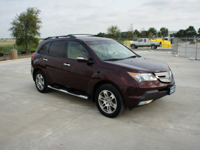 acura mdx 2007 dk  red suv w tech pckg gasoline 6 cylinders all whee drive automatic 76137