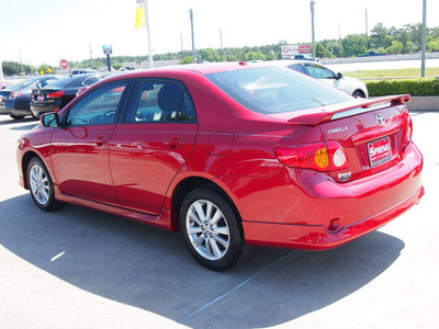 toyota corolla 2010 red sedan gasoline 4 cylinders front wheel drive automatic 77388