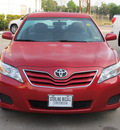 toyota camry 2010 red sedan le gasoline 4 cylinders front wheel drive automatic with overdrive 77074