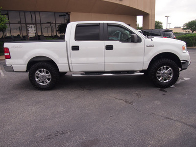 ford f 150 2008 white xlt gasoline 8 cylinders 4 wheel drive automatic 75075