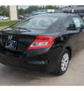 honda civic 2012 black coupe lx gasoline 4 cylinders front wheel drive automatic 77339