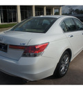 honda accord 2012 white sedan ex l v6 w navi gasoline 6 cylinders front wheel drive automatic 77339