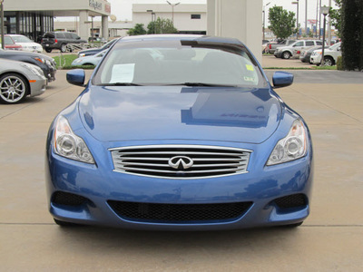 infiniti g37 2008 dk  blue coupe sport gasoline 6 cylinders rear wheel drive shiftable automatic 77477